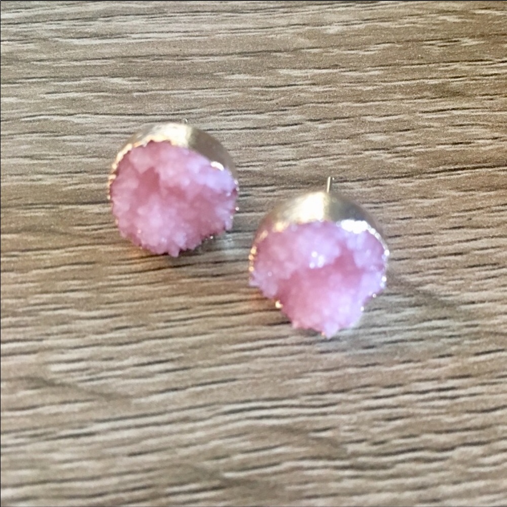 🌟back in Stock Anthropologie Druzy Earrings ❤️🌟 - Picture 2 of 6